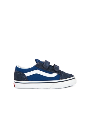 Vans Toddler Old Skool V in Navy. Size 7. Also in 7.5, 8, 8.5, 9, 9.5, 10.