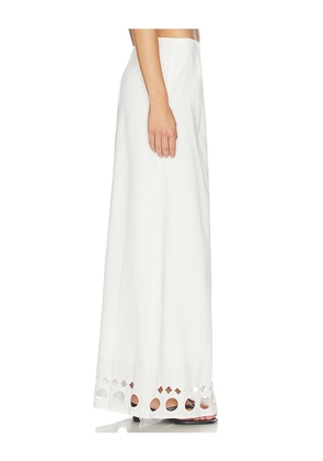 Yellow The Label x REVOLVE Silas Linen Skirt in White. Size S. Also in XS, M.