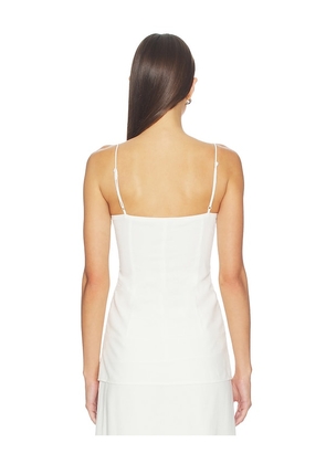 Yellow The Label x REVOLVE Tems Linen Tank Top in White. Size XS. Also in S, M, L, XL.