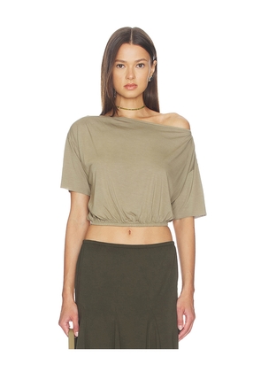 With Jean Mimi Top in Olive. Size S. Also in XS, M.