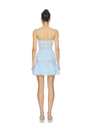 Waimari Amarelle Mini Dress in Blue. Size XS. Also in S, M, L.