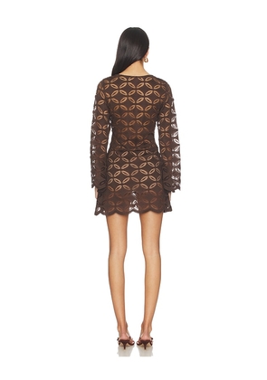 Waimari Positana Tunic Dress in Chocolate. Size XS. Also in S, M, L.