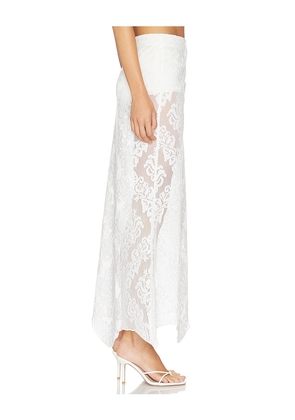 Yellow The Label x REVOLVE Soren Maxi Skirt in White. Size S. Also in XS, M.