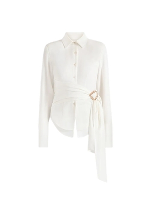 Manière De Voir Fia wrap shirt - White