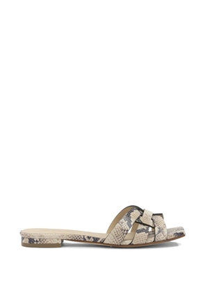 Sergio Levantesi Norma6 snake-effect caged sandals - Neutrals