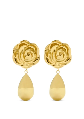 Magda Butrym rose teardrop earrings - Gold
