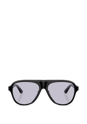 Oliver Peoples pilot-frame glasses - Black