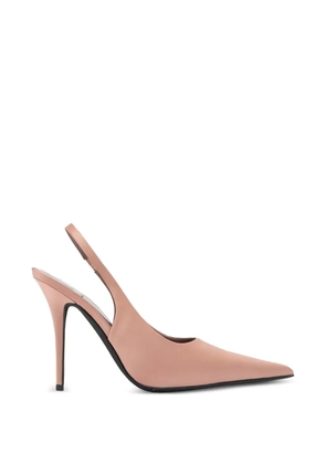 Jeffrey Campbell satin-finish slingback pumps - Neutrals