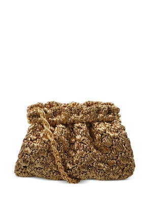 amato daniele Raviolo crochet clutch bag - Gold