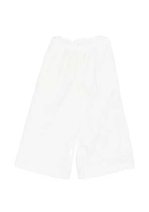 Comme Des Garçons elasticated-waistband wide-leg trousers - White
