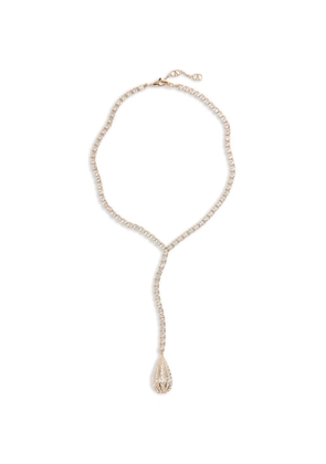 Valentino Garavani Poetiques des Gouttes metal and Swarovski® crystal necklace - Gold