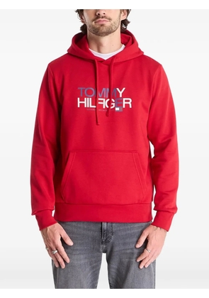 Tommy Hilfiger logo-print hoodie - Red