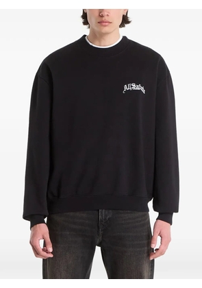 AllSaints logo-print sweater - Black