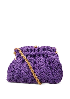 amato daniele Raviolo woven-design clutch bag - Purple