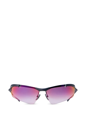 Balenciaga rimless biker-frame sunglasses - Black