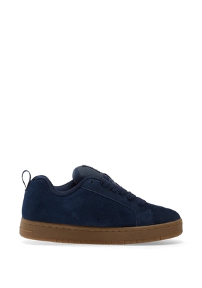 DC Shoes Court Graffik logo-appliqué suede sneakers - Blue