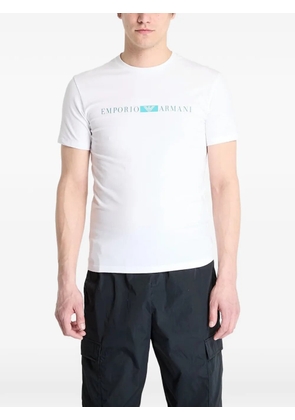 Ea7 Emporio Armani logo-print T-shirt - White