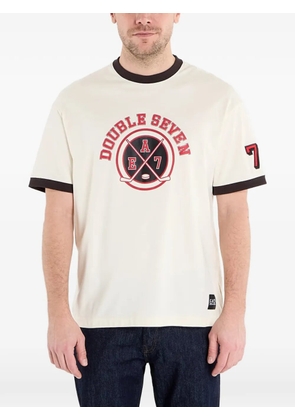 Ea7 Emporio Armani graphic-print T-shirt - Neutrals