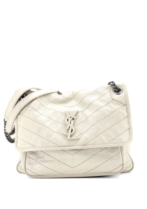 Saint Laurent Pre-Owned Niki Chain Flap Bag Matelasse Chevron Leather Medium shoulder bag - Neutrals