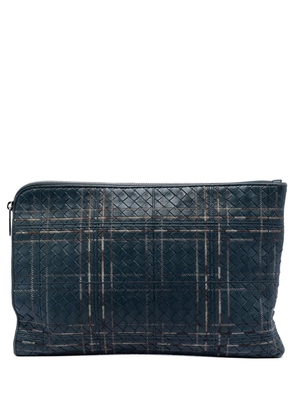 Bottega Veneta Pre-Owned 2012-2025 Nappa Intrecciato Metropolis Document Case clutch bag - Blue