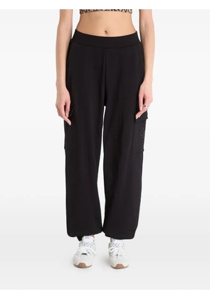 Ea7 Emporio Armani logo-print track pants - Black