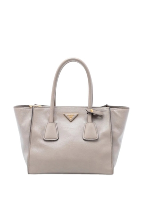 Prada Pre-Owned 2010-2025 Glace Calf Twin Pocket Double Handle satchel - Neutrals