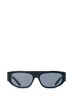 Retrosuperfuture logo-hinge rectangle-frame sunglasses - Black