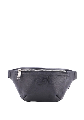 Gucci Pre-Owned Jumbo GG Embossed Leather Small belt bag - Black