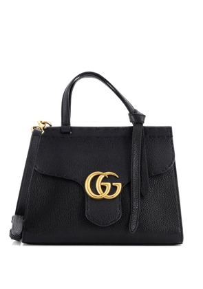 Gucci Pre-Owned GG Marmont Top Handle Bag Leather Mini satchel - Black