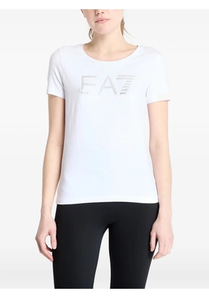 Ea7 Emporio Armani logo-embellished T-shirt - White