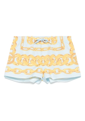 Versace Medusa Chain-print swim shorts - Blue