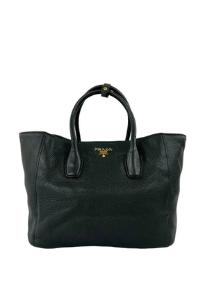Prada Pre-Owned 2010-2026 Vitello Daino Open Convertible Tote satchel - Black