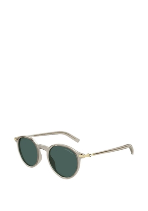 Montblanc round-frame sunglasses - Neutrals