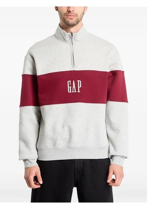 GAP logo-embroidered colour-block sweater - Grey