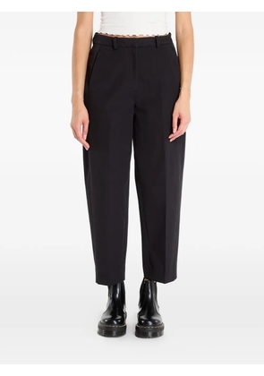 Tommy Hilfiger Barrel Leg Gabardine pleated cotton trousers - Black
