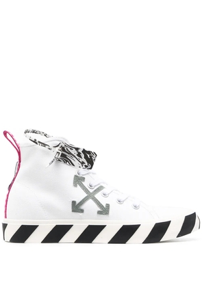 Off-White vulcanised mid-top sneakers
