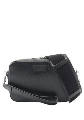 Gucci Pre-Owned 2016-2026 Small GG Leather and Coated Canvas Camera Bag crossbody bag - Black