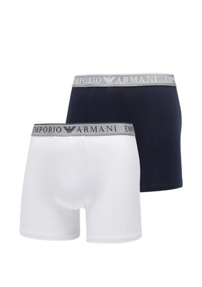 Ea7 Emporio Armani logo-waistband boxers (set of two) - White
