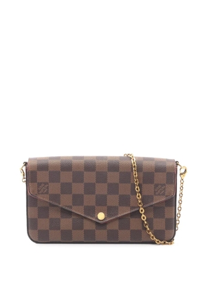 Louis Vuitton Pre-Owned 2019 Damier Ebene Pochette Felicie crossbody bag - Brown
