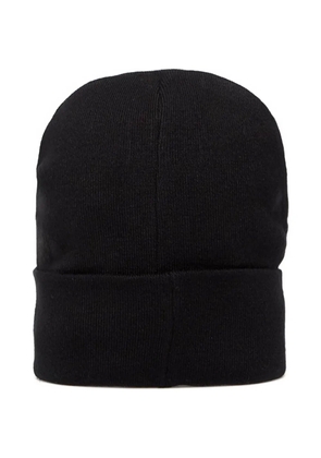 GUESS USA logo-patch beanie hat - Black