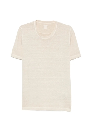 120% Lino round-neck short-sleeve T-shirt - Neutrals