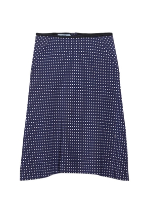 Prada polka-dot marocain skirt - Blue