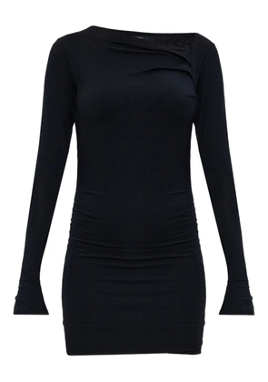 AllSaints Seyma asymmetric-neck draped dress - Black