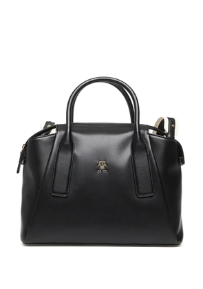 Tommy Hilfiger logo-plaque tote bag - Black