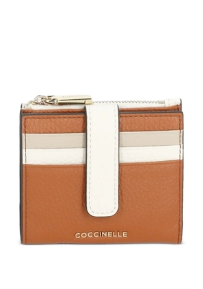 Coccinelle medium Metallic leather wallet - Brown