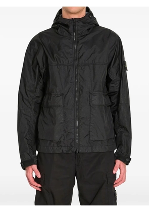Stone Island logo-patch bomber jacket - Black