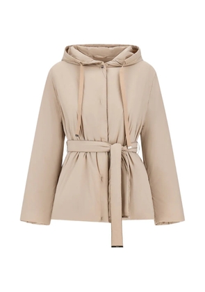Herno belted hooded parka - Neutrals