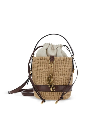 Chloé charm-embellished bucket bag - Neutrals