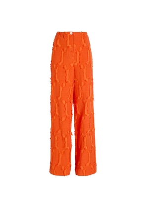 Proenza Schouler White Label Shilo jacquard trousers - Orange