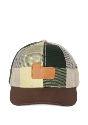 Woolrich Buffalo Check cotton baseball cap - Green